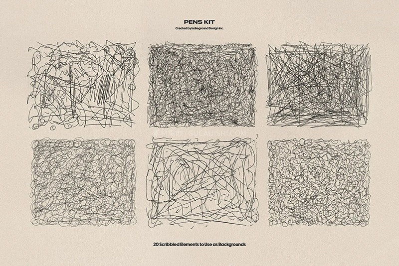 Photoshop经典笔迹手绘涂鸦笔刷